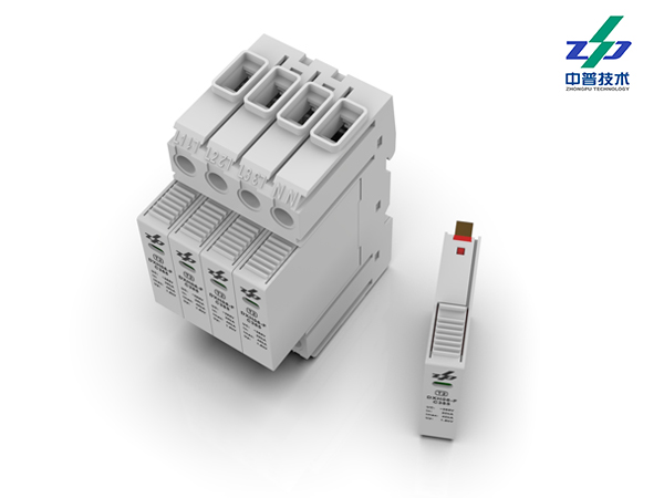 DXH06-FC385/4　　　　　　　　　　20-40kA 385V 12mm 4P　　　　　　中普电源防雷器