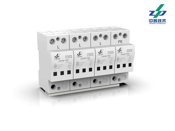 DXH06-FBZS/3+MW25　　　　　　　　 1.5kV T1:25kA T2:60-120kA　　　　　　　　中普交流电源防雷器